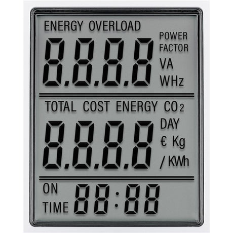 Goobay digital energikostnadsmätare pro mätenhet (vit)