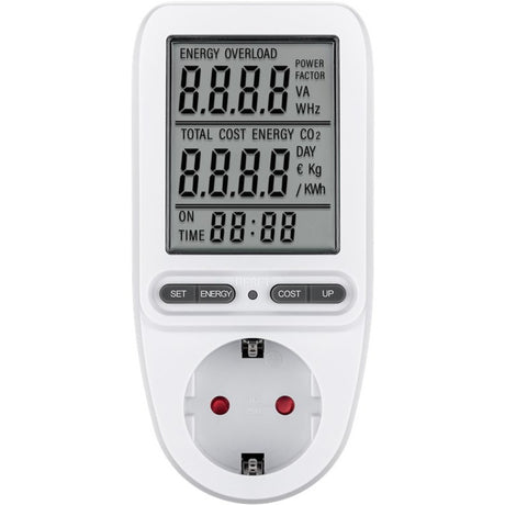 Goobay digital energikostnadsmätare pro mätenhet (vit)