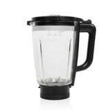 Princess 212094 blender solid pro (stainless steel black, 1.75 litres | stainless steel 6-blade knife block | auto-clean function | dishwasher-safe parts)