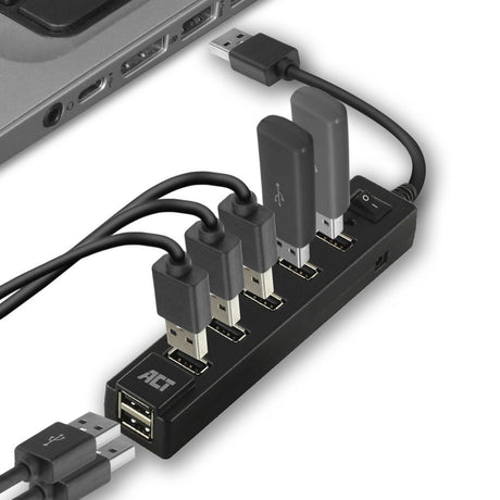 Act USB hub ac6215 čierny