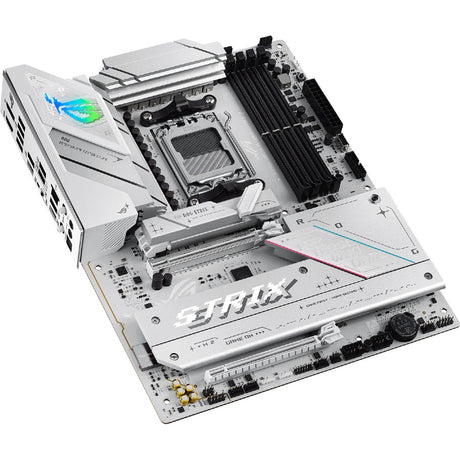 Asus ROG Strix B850-A Gaming Wi-Fi Socket AM5 moderkort (vitt, 2,5 GB-LAN, Wi-Fi 7, BT, Ljud, ATX)