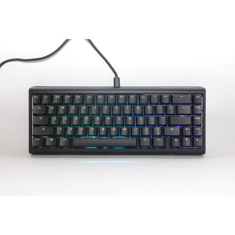 Ducky ProjectD Tinker 65 with QMK Via, Keyboard (black white, US layout, Cherry MX Brown, RGB LED, double-shot PBT, hot-swappable, gasket mount, 65%)