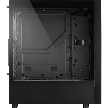 Sharkoon rgb slider midi tower pouzdro (černé | 3x usb-a | rgb | tvrzené sklo)