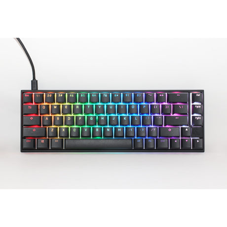 Ducky Mecha Pro SF, keyboard (black, US layout, Cherry MX Silent Red, RGB LEDs, 65%, PBT double-shot)