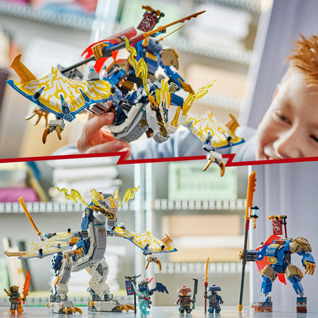 Íosluchtaigh lego ninjago 71843 mech dragon marcach