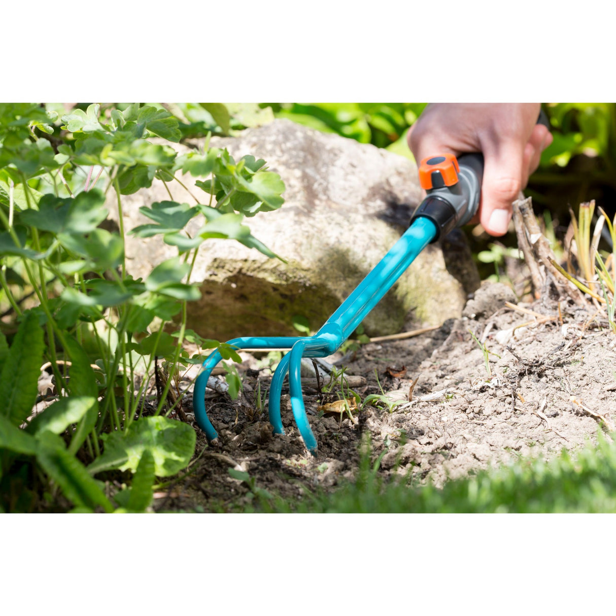 Gardena combisystem hand weeder (turquoise black, 8921-20)