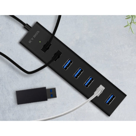 Hub USB Icy Box ib-hub1700-u3 (czarny)