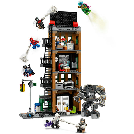 Lego super heroes 76342 marvel spider-man vs. mysterio: the daily bugle