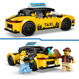 Lego City yellow taxi construction toy