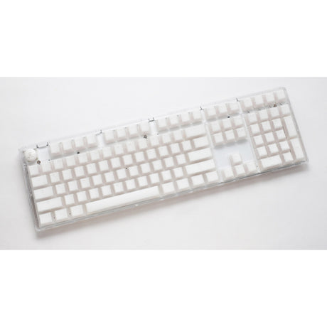 Ducky one 3 aurų balta RGB mechaninė klaviatūra (balta, us išdėstymas (qwerty), cherry mx speed sidabras, 100%, abs double shot, hot swap)