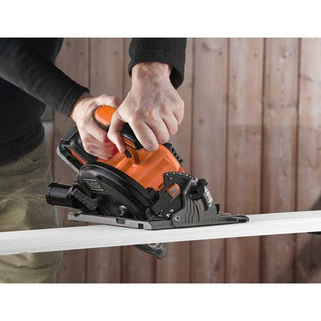 Black+Decker 18V Brushless Circular Saw 165mm Handheld Circular Saw (Black Orange, Battery and Charger Not Included)