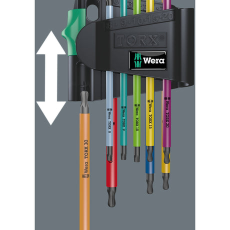 Sada imbusových klíčů Wera torx 967 9 tx bo vícebarevná 1 sb (9dílná, torx t8 až t40)