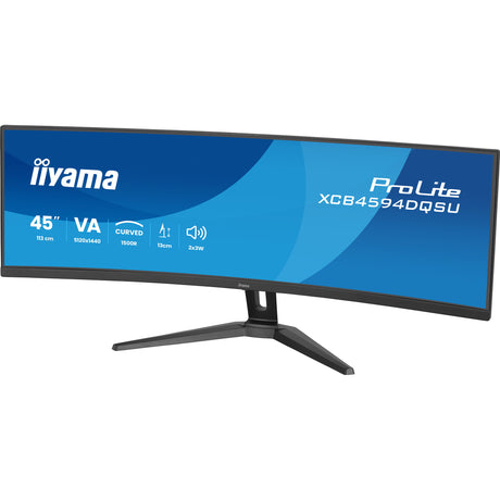 Iiyama ProLite XCB4594DQSU-B1 44.5 curved ultrawide monitor (black (matte), HDMI, DisplayPort, USB, audio)