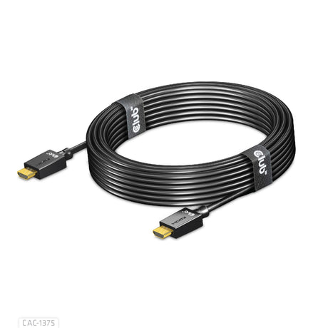 Cabo certificado HDMI 2.1 de ultra alta velocidade Club 3D macho-macho (preto, 5 metros, 4K 120 Hz, 8K 60 Hz, 48 Gbps)