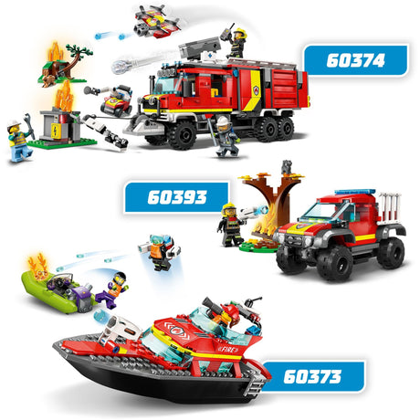 Lego city livbåtbrannleke for barn - 60373