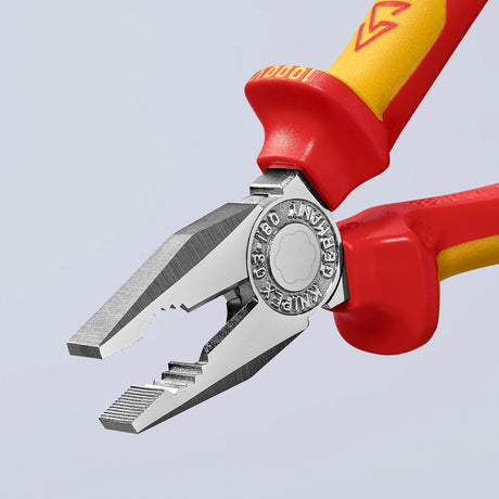 Knipex Kombizange 03 06 180 Kombizange (rot gelb, VDE geprüft)
