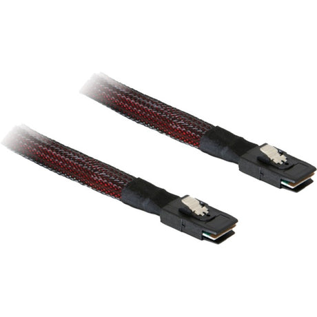 Delock mini SAS SFF-8087 > mini SAS SFF-8087 laidas (raudonas juodas, 1 metras)