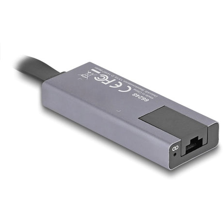 Delock USB-C > 2,5 Gigabit LAN Slim tinklo adapteris (pilkas)