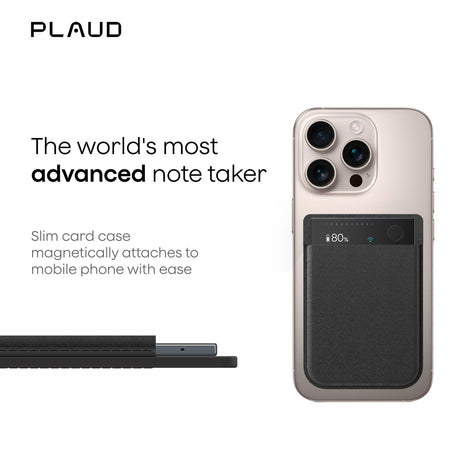 Plaud note for dictaphone (silver, 64 GB, Bluetooth (BLE 5.4), dual-band Wi-Fi (2.4GHz 5GHz))