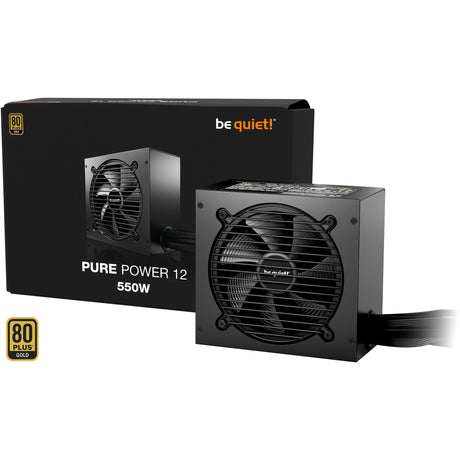 Roueg sinn! Pure Power 12 550 Watt Stroumversuergung (schwaarz, 2x pcie)