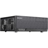 Silverstone sst-gd09b-c htpc behuizing (zwart | 1x usb-a | 1x usb-c)