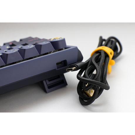 Ducky One 3 Cosmic Blue SF, keyboard (dark blue, US layout, Cherry MX Speed Silver, RGB LED, double-shot PBT, hot-swappable, Quack Mechanics, 65%)