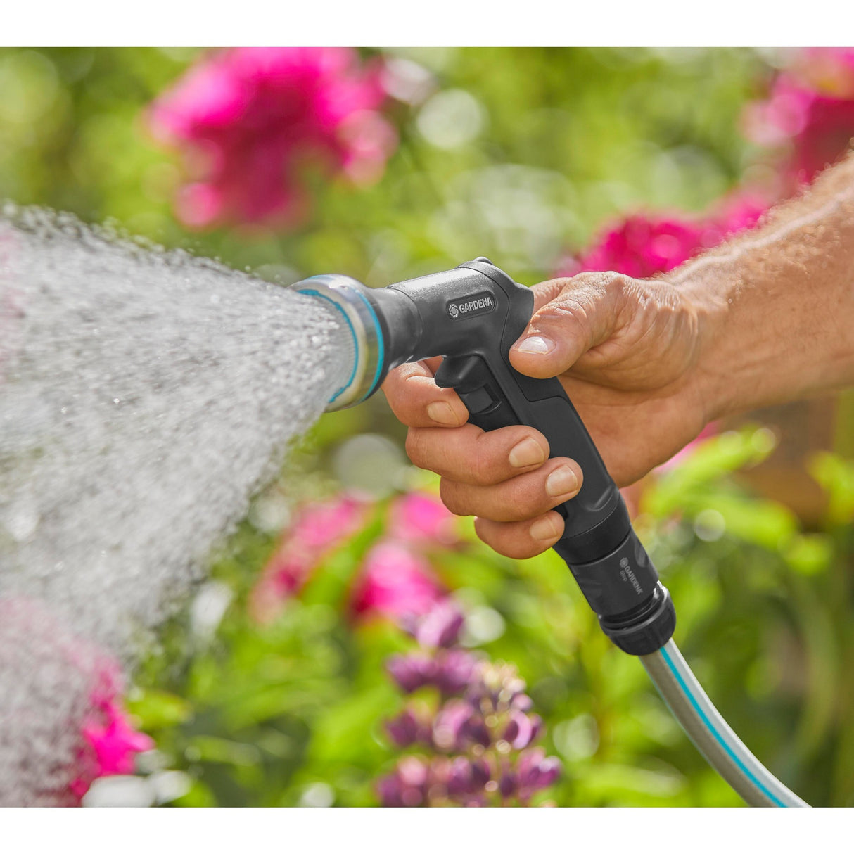 Gardena ecoline spray nozzle (black turquoise, 18910-20)