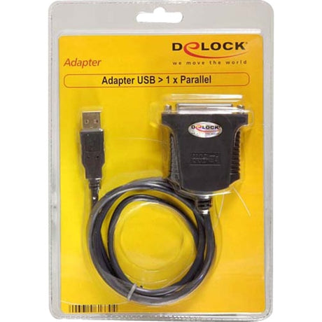 Delock USB 1.1 na paralelnom kábli (čierny, 0,8 metra)