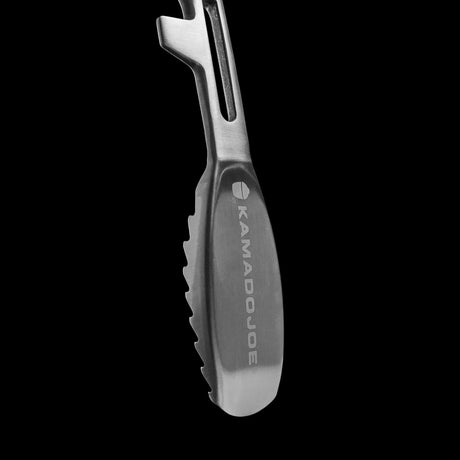 Kamado Joe Krafted Steel Tongs Grill Utensils (Stainless Steel Red)