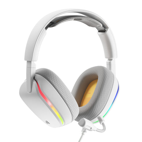 Glorious GHS Eternal RGB - Stereo RGB Gaming Headset Over-Ear Gaming Headset (White, PC, PS5, PS4, Switch, USB-C)