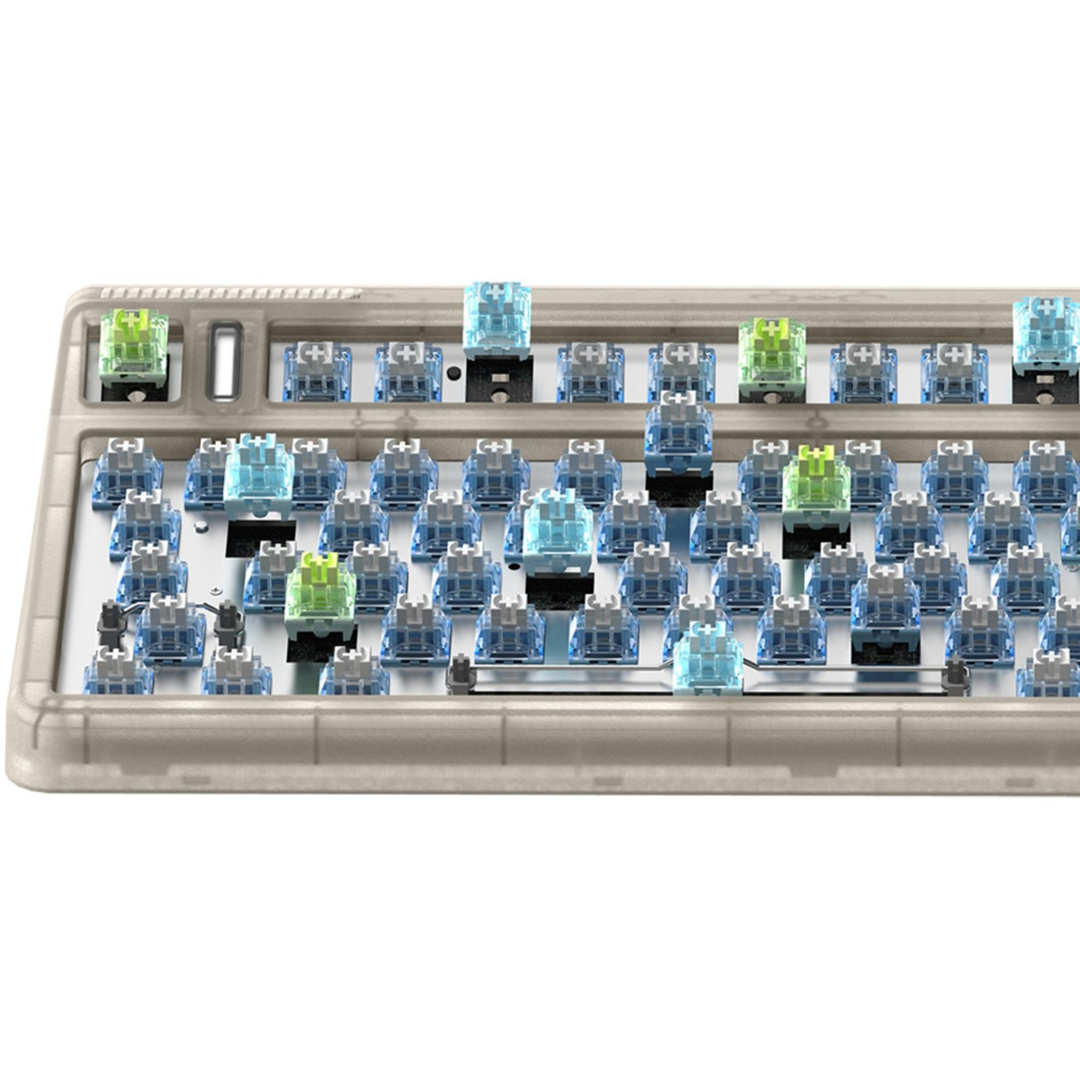 Iqunix og80 hitchhiker wireless mechanical keyboard (gray, us layout (qwerty), cherry mx silent red, 80% (tkl), rgb leds, hot-swappable, pbt, 2.4ghz | bluetooth 5.1 | usb-c)