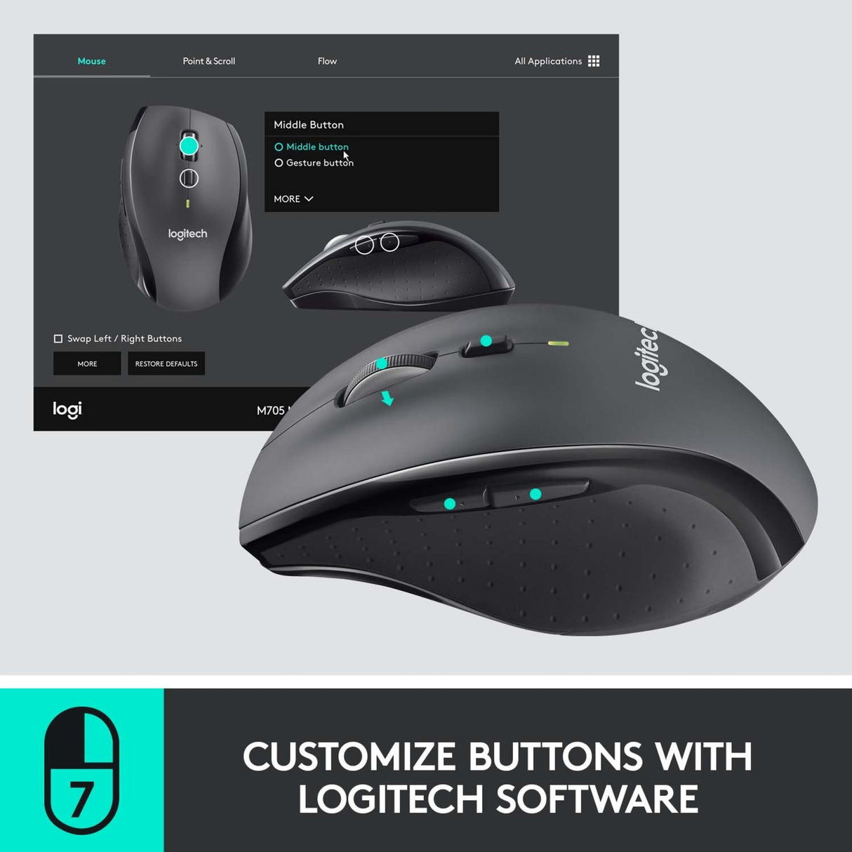 Logitech luch 910-006034 dubh