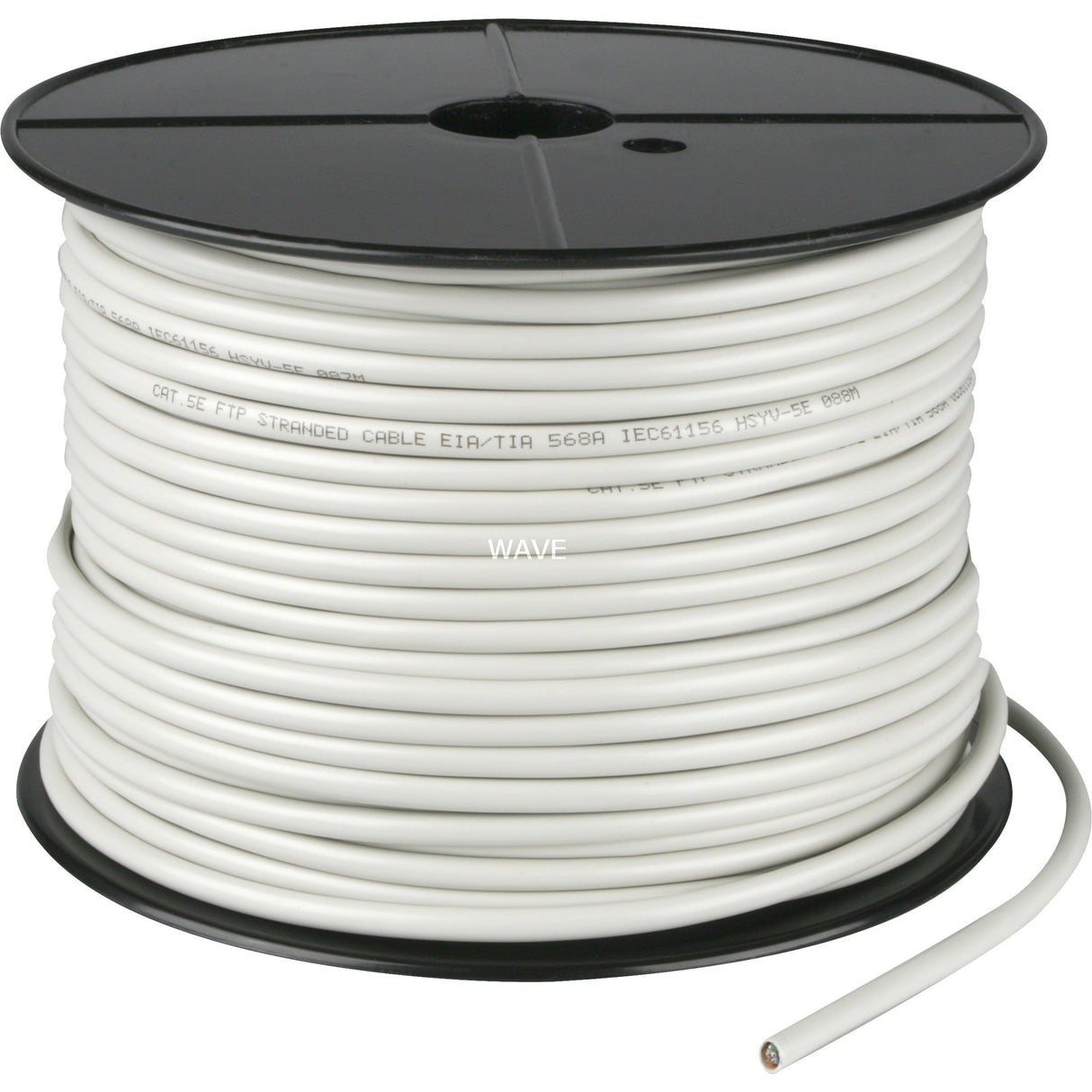 Goobay patch cable RJ-45 F UTP with Cat. 5e (grey, 100 meters, cable reel, flexible)