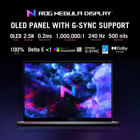 Asus rog zephyrus g16 gu605cm-qr026w 16 gaming laptop (donkergrijs | ultra 9 285h | rtx 5060 | 16 gb | 1 tb ssd)