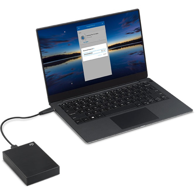 Seagate One Touch with Password 2 TB External Hard Drive (Black, USB-A 3.2 (5 Gbit/s))