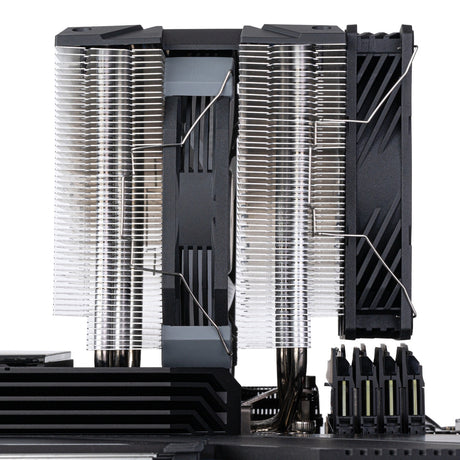 Silverstone SST-HYD140-ARGB CPU hűtő (4 tűs PWM ventilátor csatlakozó, 4-1 tűs ARGB (5 V LED))