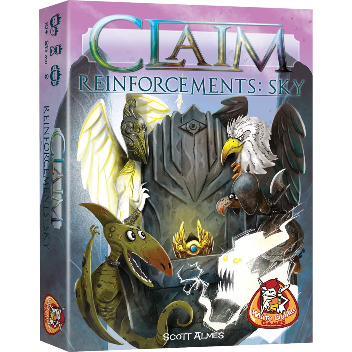White Goblin Games Claim Reinforcements: Sky Card Game (Dutch, Expansion, 2 Players, 25 Minutes, Ages 10+)