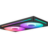 NZXT F280 RGB Core Case Fans (black, 2-pack, 280 x 140 x 26 mm)