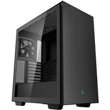 DeepCool CH510 Mid-Tower Case (Black | 2x USB-A | Tempered Glass)