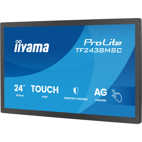 Iiyama ProLite TF2438MSC-B2 23.8 Monitor (Black, 120 Hz, HDMI, DisplayPort, Audio, USB, Touch)