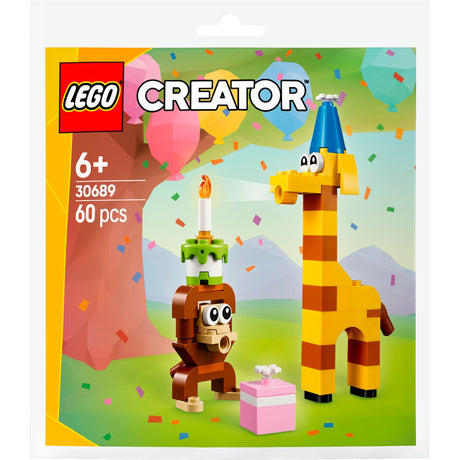 Lego 30689 Creator Bag Gebuertsdagsparty Déieren | 10 Stéck