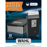 Wahl Home Products Travel Shaver Set (black and white, 8-piece)