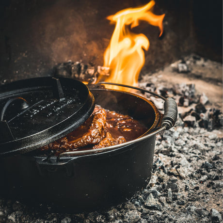 The windmill dutch oven 4,5 qt kookpan (zwart, ø 25.5 cm | 3.8 liter)