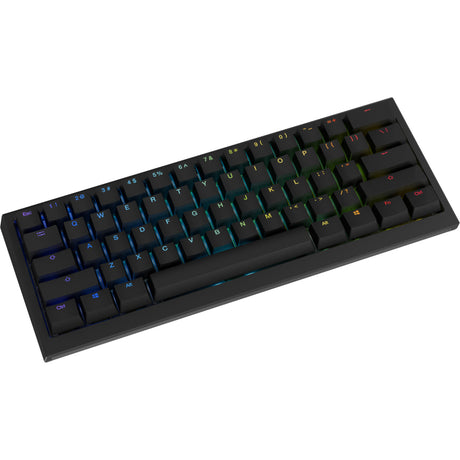 Ducky One X Mini Wireless RGB Mechanical Keyboard (Black, US Layout (QWERTY), Inductive, 60%, Hot-Swappable, PBT, 2.4 GHz | Bluetooth | USB-C)