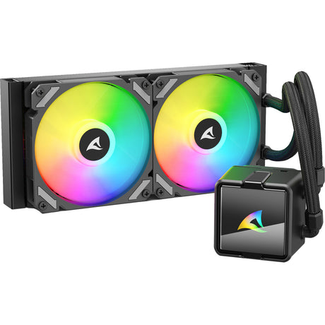 Sharkoon s50 argb water cooling (black, 4-pin pwm)