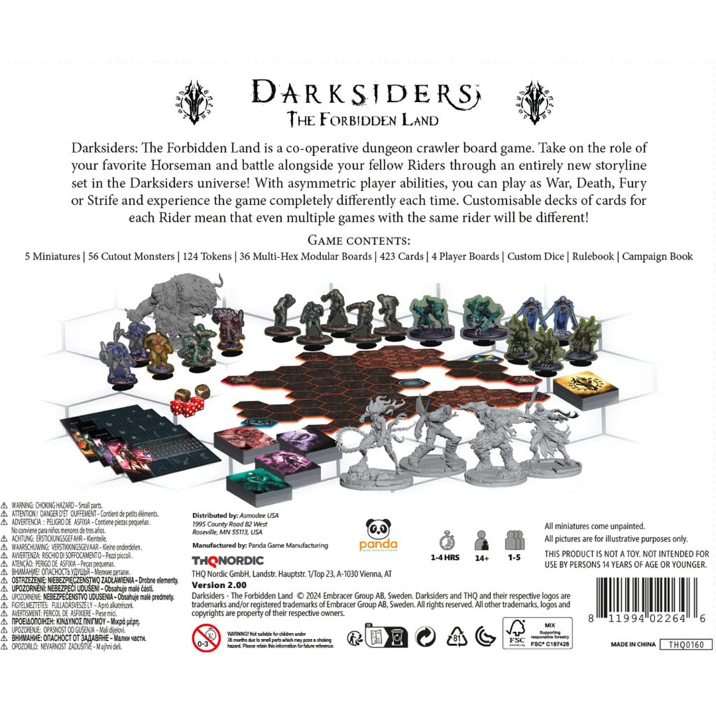 European player network darksiders: the forbidden land board game (English, 1 - 5 players, 30 - 60 minutes, from 16 years)