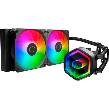 Cooler Master mlw-d24m-a18pa-r1 Masterliquid 240 Core ii argb, 280 mm Heizkierper, 2x 120 mm, argb2 gen 2