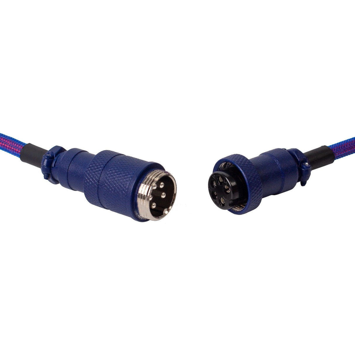 Keychron premium coiled aviator cable, angled cable (lilac, 1.08 meter)
