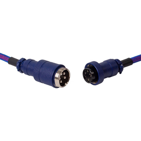 Keychron Premium opgerullt Aviatorkabel, Wénkelkabel (flieder, 1,08 Meter)