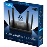 Cudy AX1500 Gigabit Wi-Fi 6 Router (black, app)